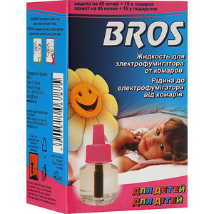 BROS Жидкость от комаров д/детей 60 ночей