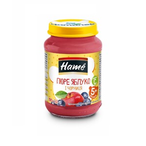 Пюре Hame Яблоко и черника 190 г