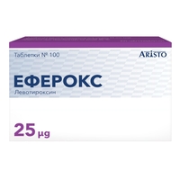 Еферокс табл. 25 мкг бліст. №100