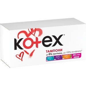 Тампони Kotex супер №24