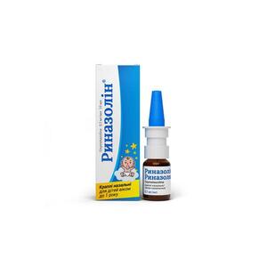 Риназолін краплі 0,01% по 10 мл у скляному флаконі
