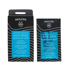 Маска Apivita Express beauty Увлажнение для волос с гиалуроновой кислотой 20 мл Маска Apivita Express beauty Увлажнение для волос с гиалуроновой кислотой 20 мл