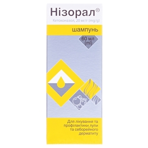 Низорал шампунь 2% по 60 мл во флаконе 1 шт.