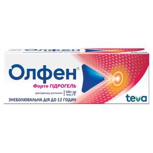Олфен ФОРТЕ гидрогель гель 2% по 100 г в тубах