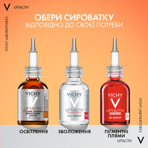 Сыворотка для лица Vichy Лифтактив с вит C 16% для осветления тона кожи 20мл