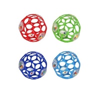 Мячик Kids II  Oball з брязкальцем 4 кольори в асортименті