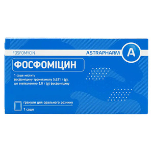 Фосфомицин-Астрафарм гранулы по 3 г в саше 1 шт.