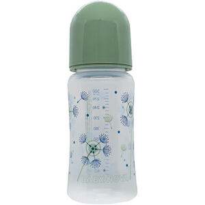 Бутылочка Baby-nova 48002-2 пласт.ПП шир.горл.Декор зеленая 300мл