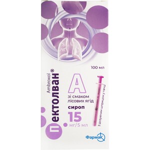 Пектолван А зі смаком лісових ягід сироп 15 мг/5 мл по 100 мл у флаконі