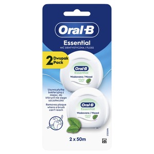 Зубная нить Oral-B Essential Floss мятная 2x50м