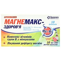 Магнемакс-Здоровье раствор по 10 мл 10 шт. (5х2) во флаконе