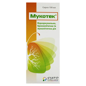 Мукотек сироп по 100 мл во флаконе 1 шт.