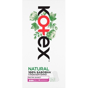 Прокладки Kotex щоденні Органік Нормал Плюс гіг. №36