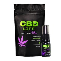 Каннабидиол CBD life масло 15% спрей флак.10мл Мята