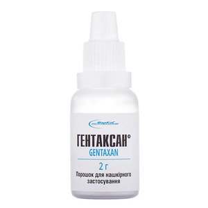 Гентаксан порошок по 2 г у флаконі