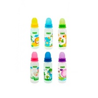 Пляшечка Baby Team 1120 з силіконовою соскою, 250 мл