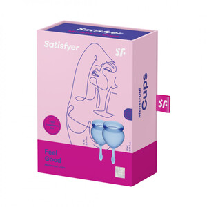 Набір менструальних чаш SATISFYER FEEL GOOD сині 2 шт.