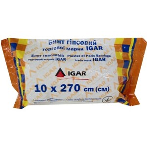 Бинт Igar гіпсовий 10*2.7 м