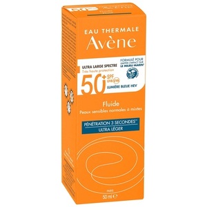 Флюид Avene Солнцезащитный для норм и комб кожи SPF50+ 50мл