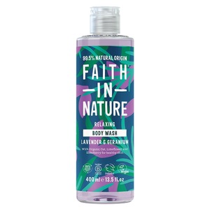 Гель для душу Faith in Nature натуральний з лавандою та геранню 400мл