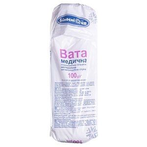 Вата Кампус 100г н/стер. зиг-заг