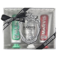 Набор Marvis Подарочный с зубными пастами трех вкусов - Классическая, Отбеливающая, Корица 3x25мл