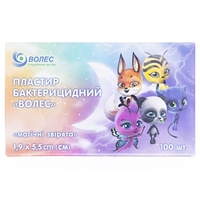 Лейкопластырь ВОЛЕС бакт.детск.п/эт.с рис.1,9х5,5