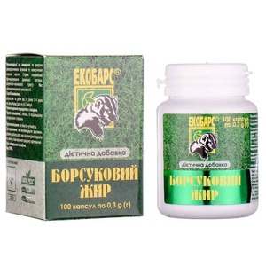 Борсуковий жир капсули 0,2 г №100