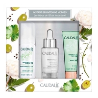 Набір Caudalie 2638 Vinoperfect Serum Set(Vinoperfect сяюча сироватка для корекції кольору обличчя 30мл+Пінка для зняття макіяжу 50мл+Гликолієва маска пілінг15мл)