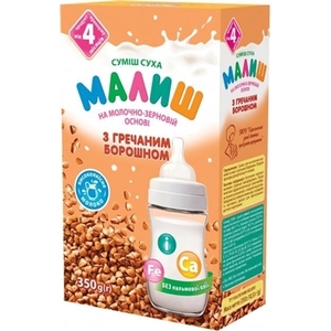 Смесь Малюк сухая на молочно-зерновой основе с гречневой мукой 350г