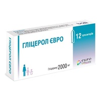 Глицерол Евро свечи по 2000 мг 12 шт.