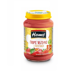 Пюре Hame Яблоко и клубника 190 г