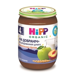 Каша HiPP 5166 молочна з яблуками та грушами 190г