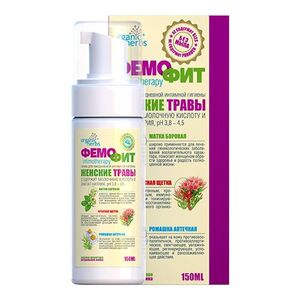 Пенка Фемофит женские травы для интимной гигиены 150 мл