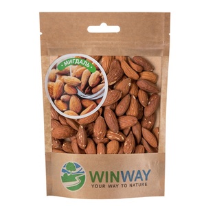 Миндаль жареный WINWAY zip-пакет 100г