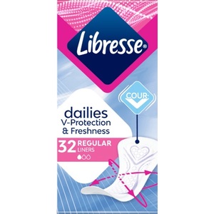 Прокладки Libresse Ежедневные Dailies Fresh Regular №32