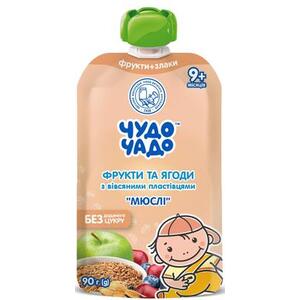 Пюре Чудо-Чадо Мюсли фруктово-ягодные 90г (пауч)