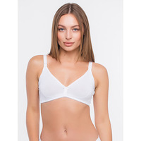 Бюстгальтер бесшовный 712 для кормления Мамин Дом р.75B, белый