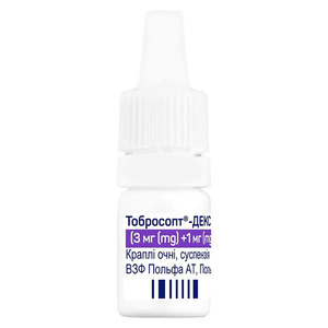 Тобросопт Декс капли глазные суспензия 3мг/1мг/1мл по 5 мл во флаконе 1 шт.