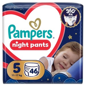 Підгузки-трусики Pampers Pant Night Юніор (12-17кг) Джамбо 46шт №1