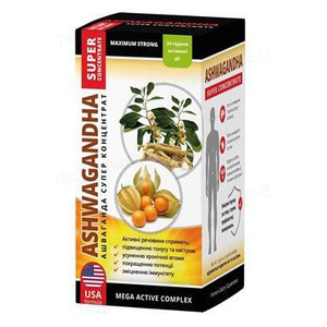 Ашваганда Супер концентрат капс. 500мг №60