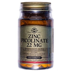 Солгар (Solgar) Цинк пиколинат 22мг табл. №100
