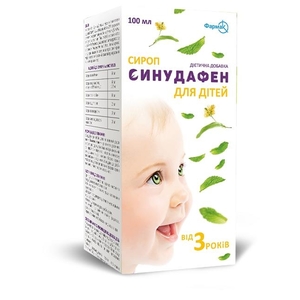 Синудафен для дітей сироп фл. 100мл Фармак