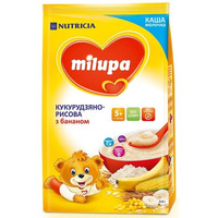 Каша Milupa кукурудзяно-рисова з бананом для дітей від 5-ти міс 210г
