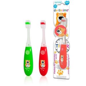 Зубна щітка Dentissimo Kids Timer мяка щетина зелена