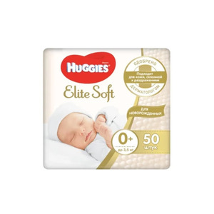 Підгузники Хаггіс Еlit Soft 0+, №1 (50)
