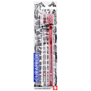 Набір зубних щіток CURAPROX Ultra Soft Duo Swiss Edition 2020 d 0,10 мм (2шт)