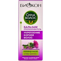 Бальзам-ополаскиватель Биокон Сила волос укрепление корней волос 215мл