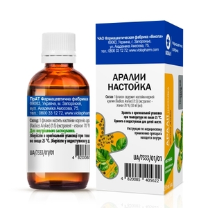 Аралия настойка по 50 мл в стеклянном флаконе - Виола