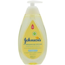Пінка-шампунь Jonsons baby 500 мл Від маківки до пят